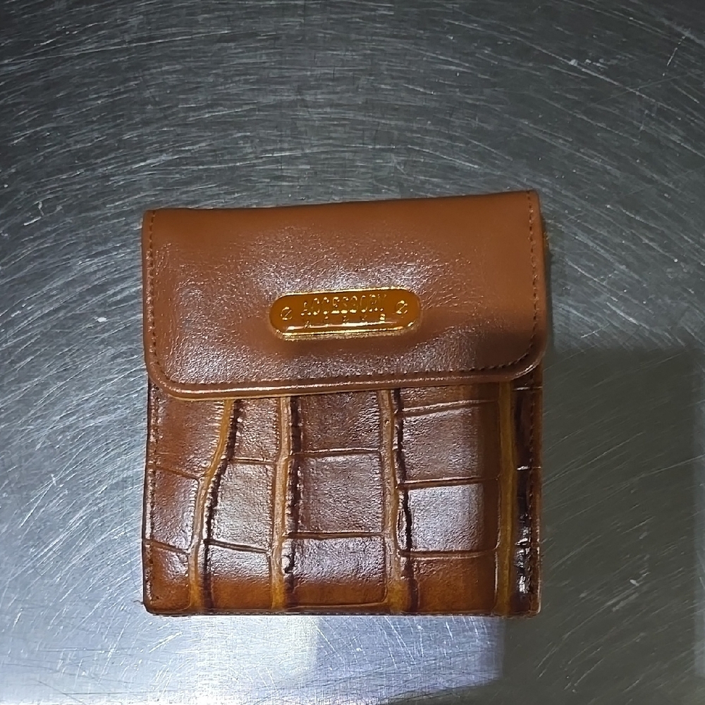 Accessory Works Brown Wallet with Gold Accent